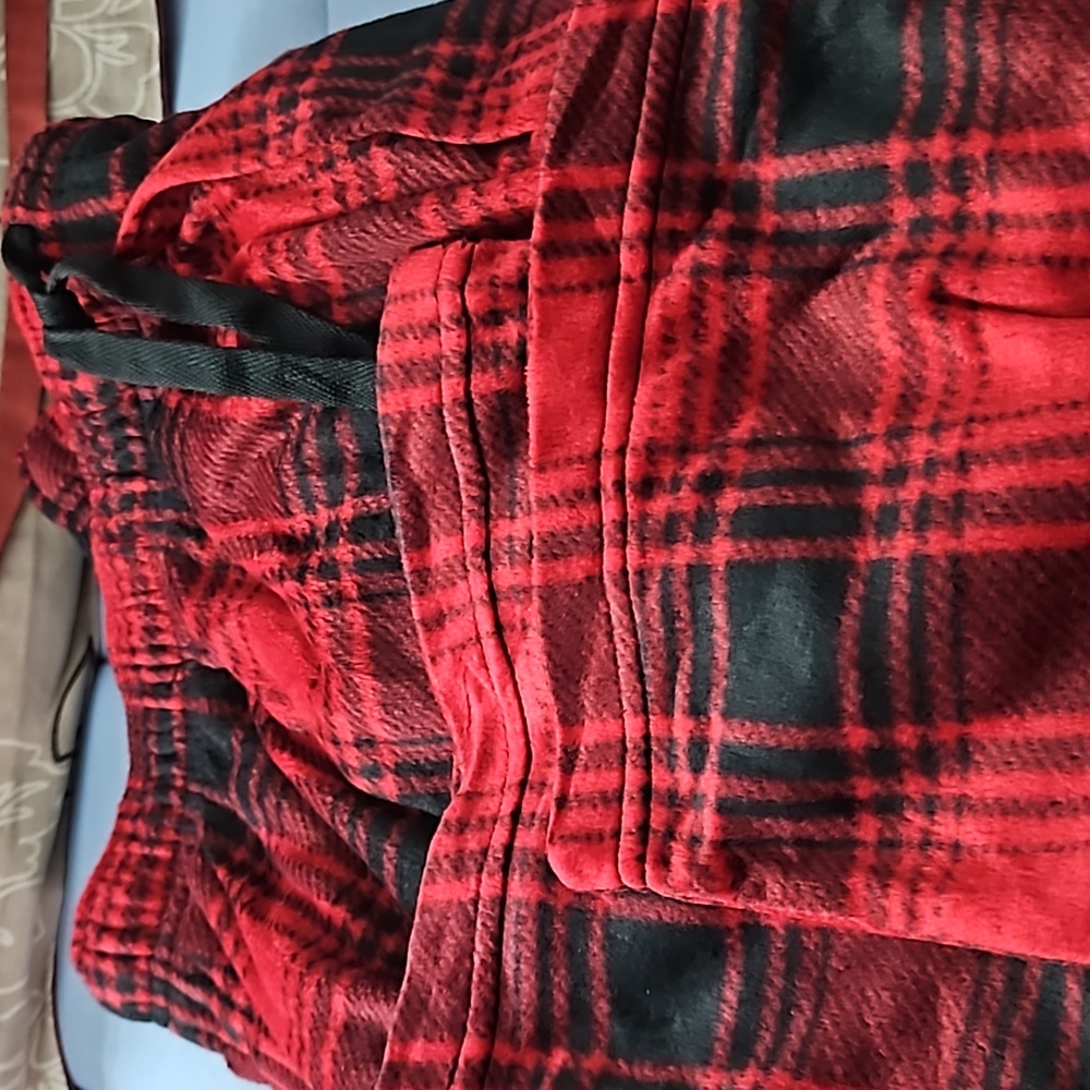 St Johns Bay Size Large Red Tartan Pajama Pants Sleepwear - Picture 3 of 4